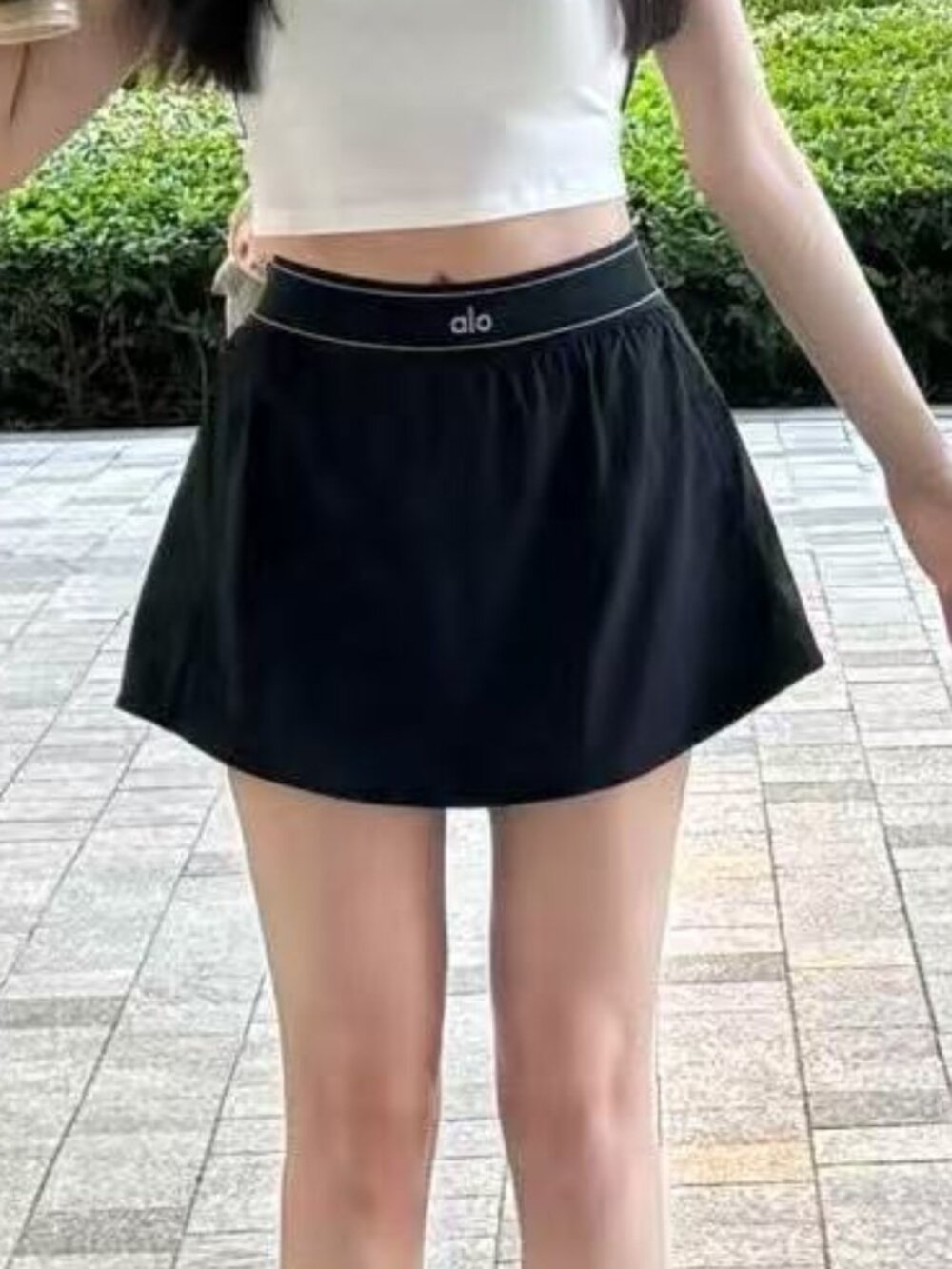 New ALO Yoga Black Match Point Tennis Skirt🌿Daily & Activewear & Minimalist🥰 - Picture 8 of 8